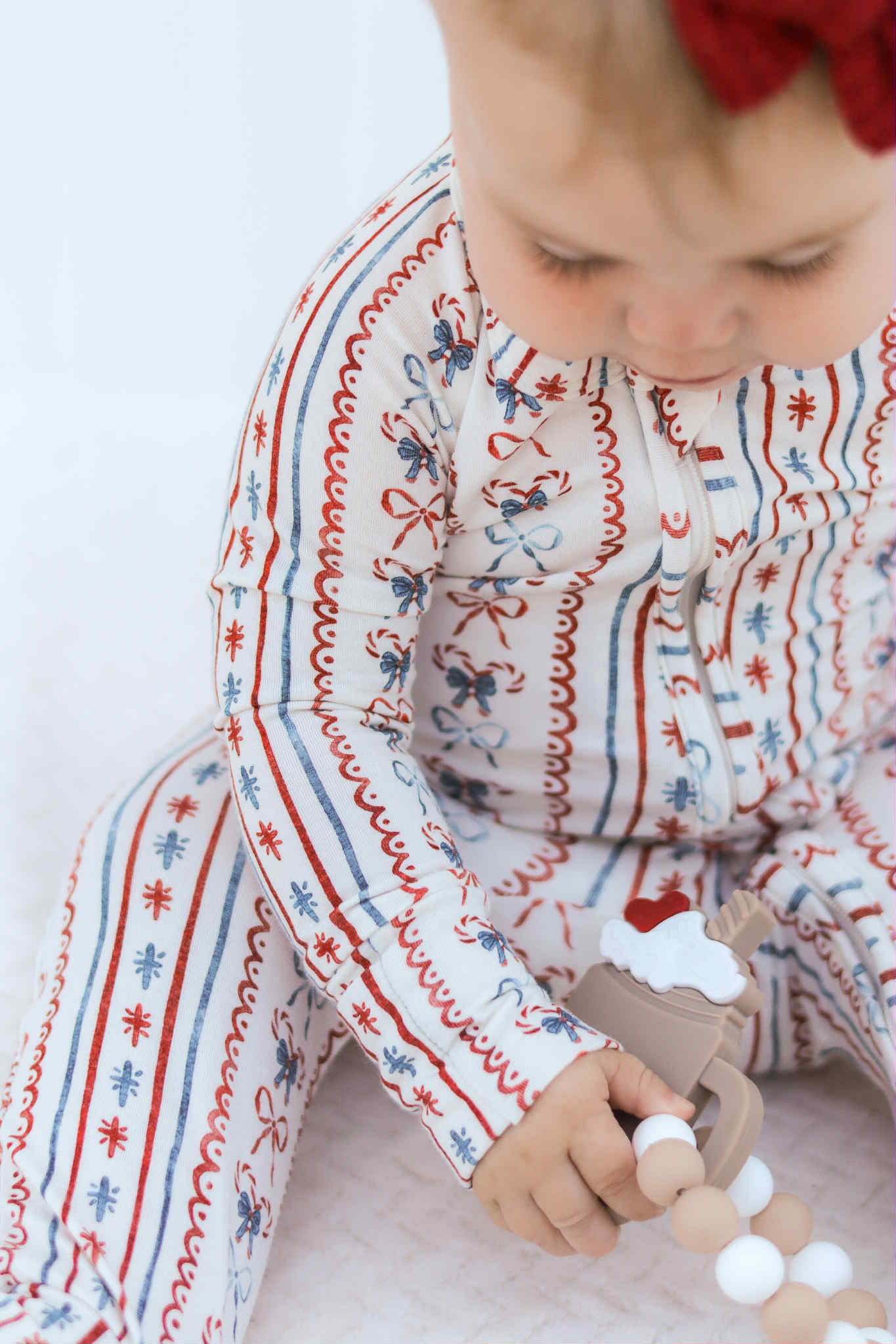 Candy Cane Lane Bamboo Christmas Pajamas - Zippy