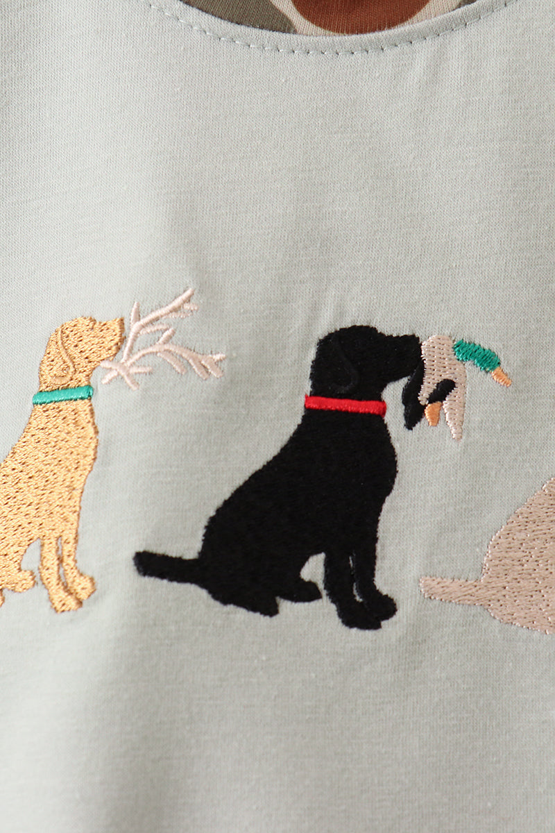 Camo Hunting Embroidered Bubble