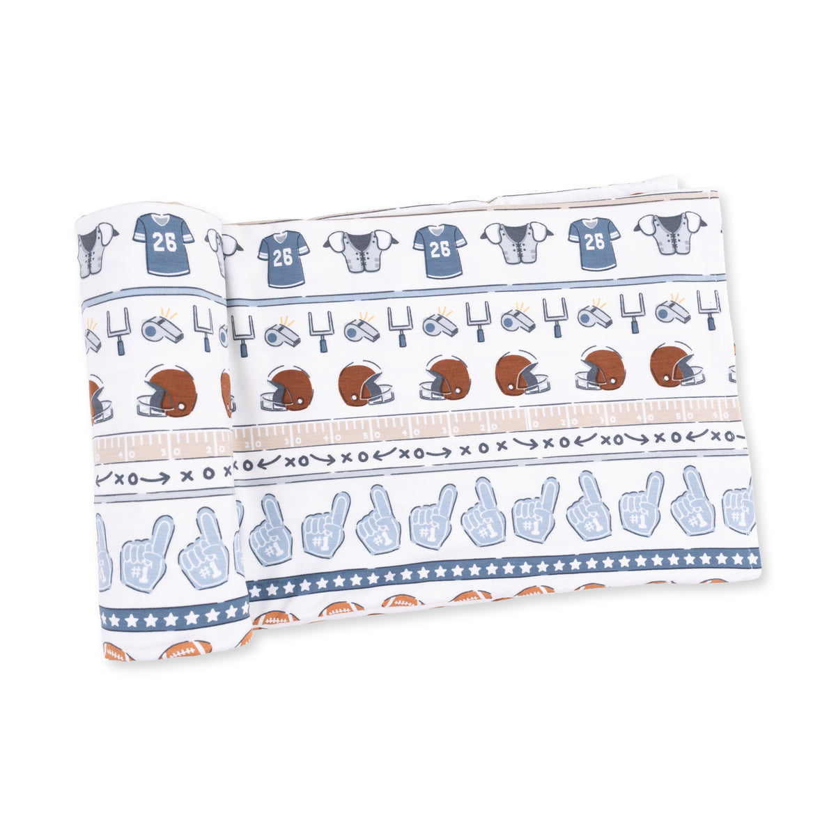Football Stripe - Swaddle Blanket