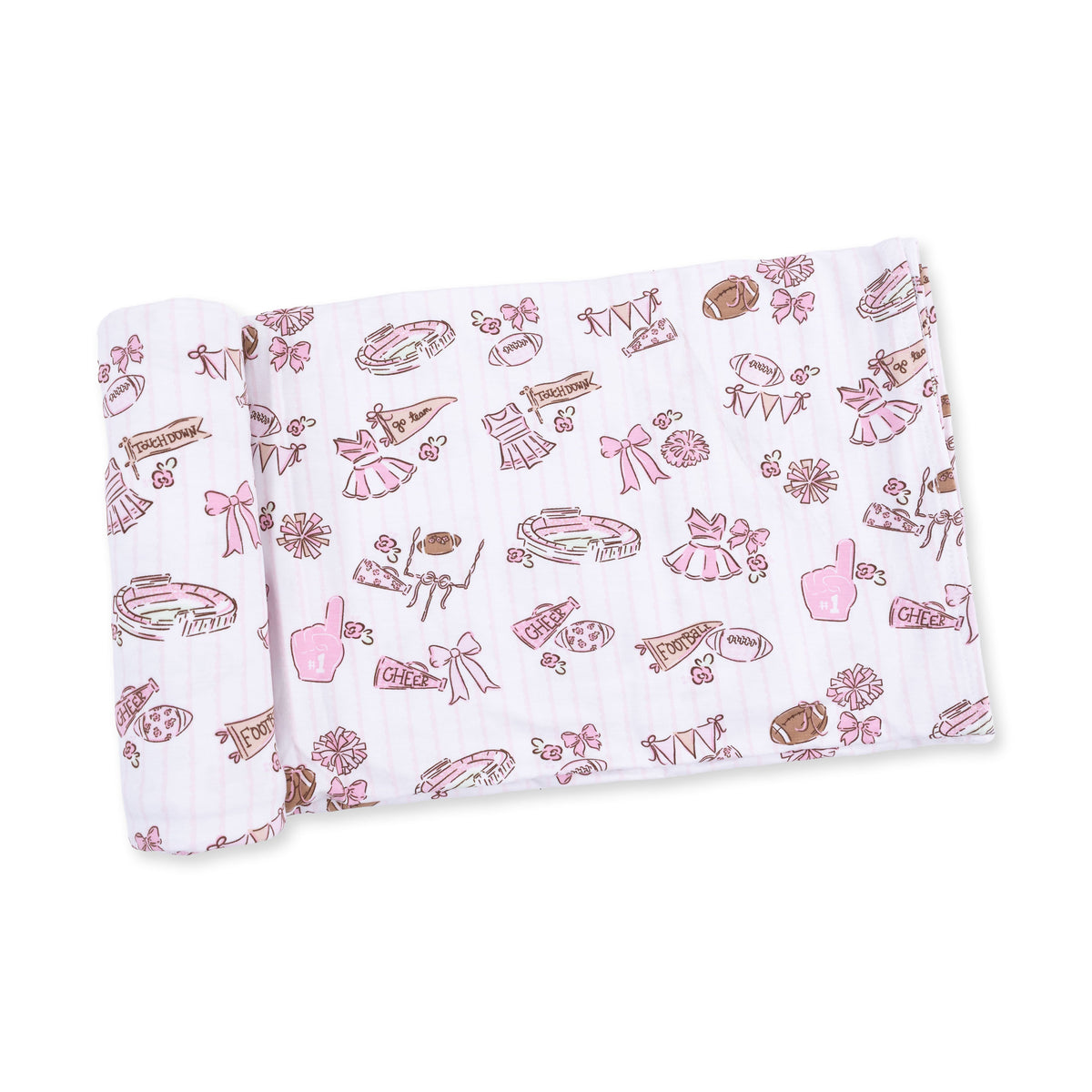 Football Cheer Nursery - Swaddle Blanket