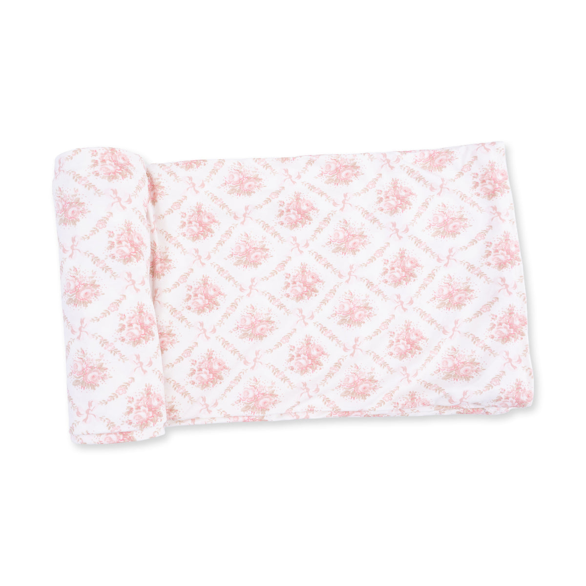Rose Bow Lattice - Swaddle Blanket