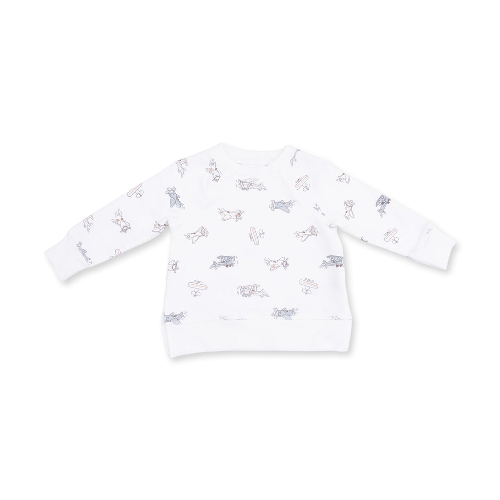 Vintage Airplane Pilots - Raglan Sweatshirt
