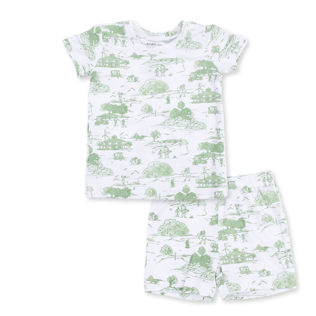 Golf Toile Green - Loungewear Short Set