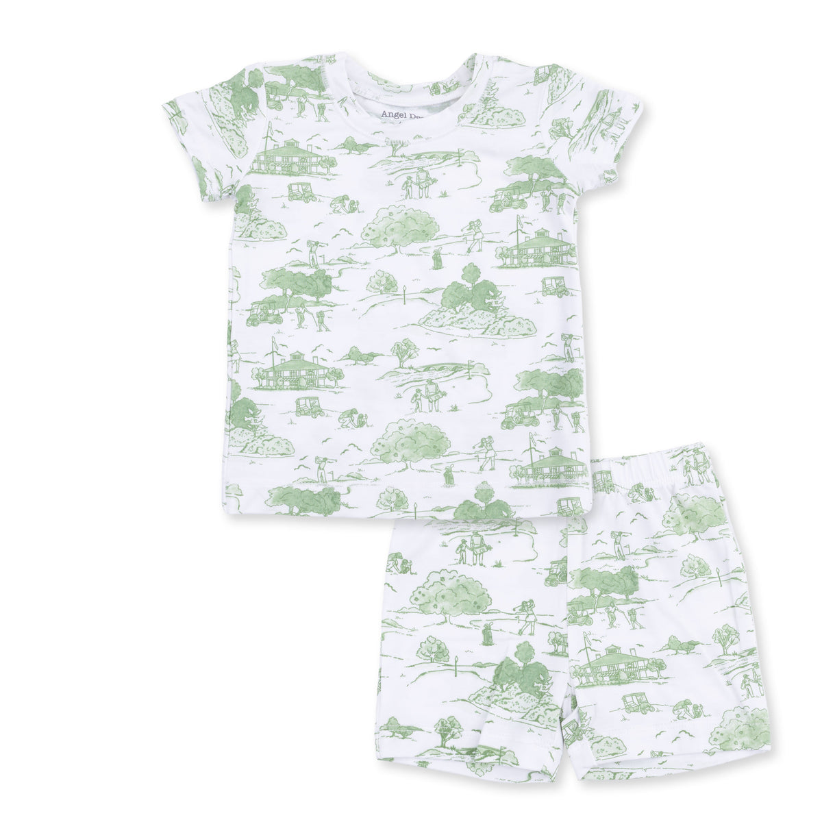 Golf Toile Green - Loungewear Short Set