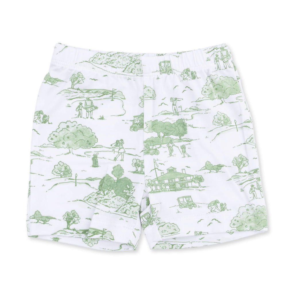 Golf Toile Green - Loungewear Short Set