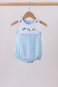 Blue Vehicle Embroidered Bubble