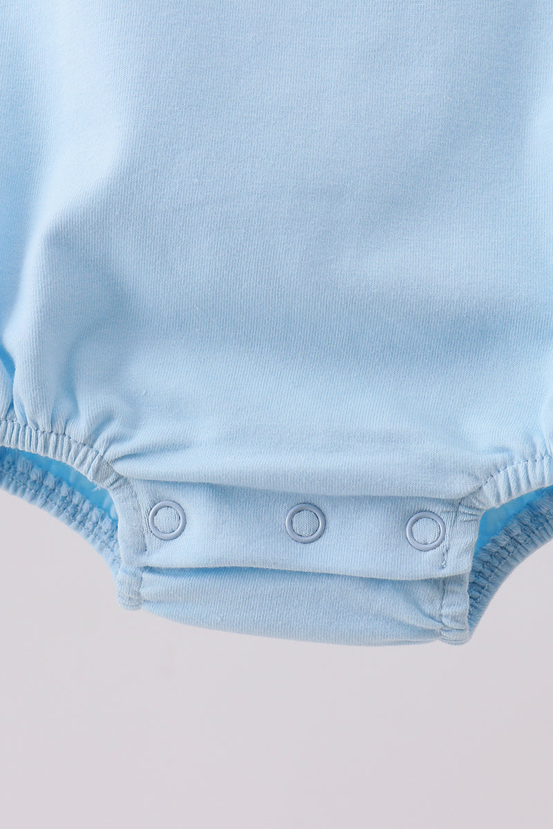 Blue Vehicle Embroidered Bubble
