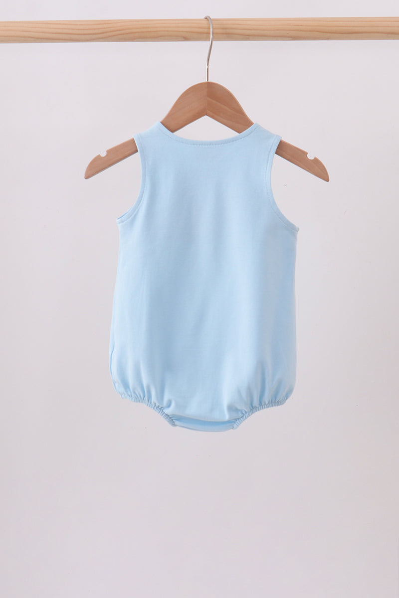 Blue Vehicle Embroidered Bubble