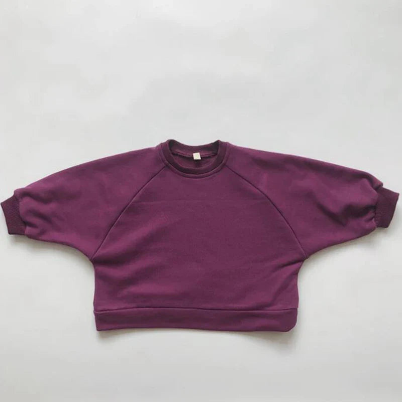 Neutral Cotton Sweatshirt Top