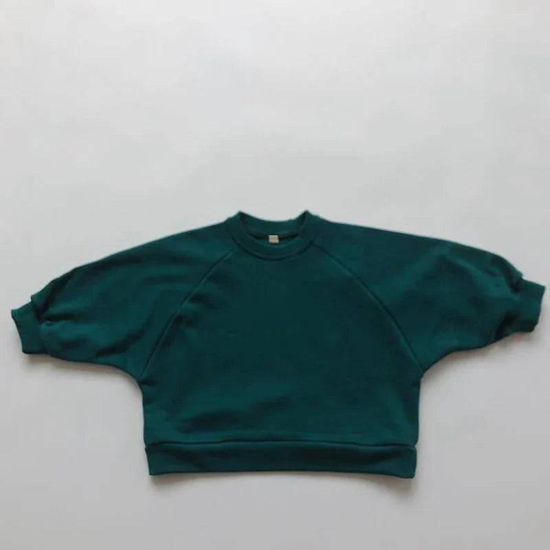 Neutral Cotton Sweatshirt Top