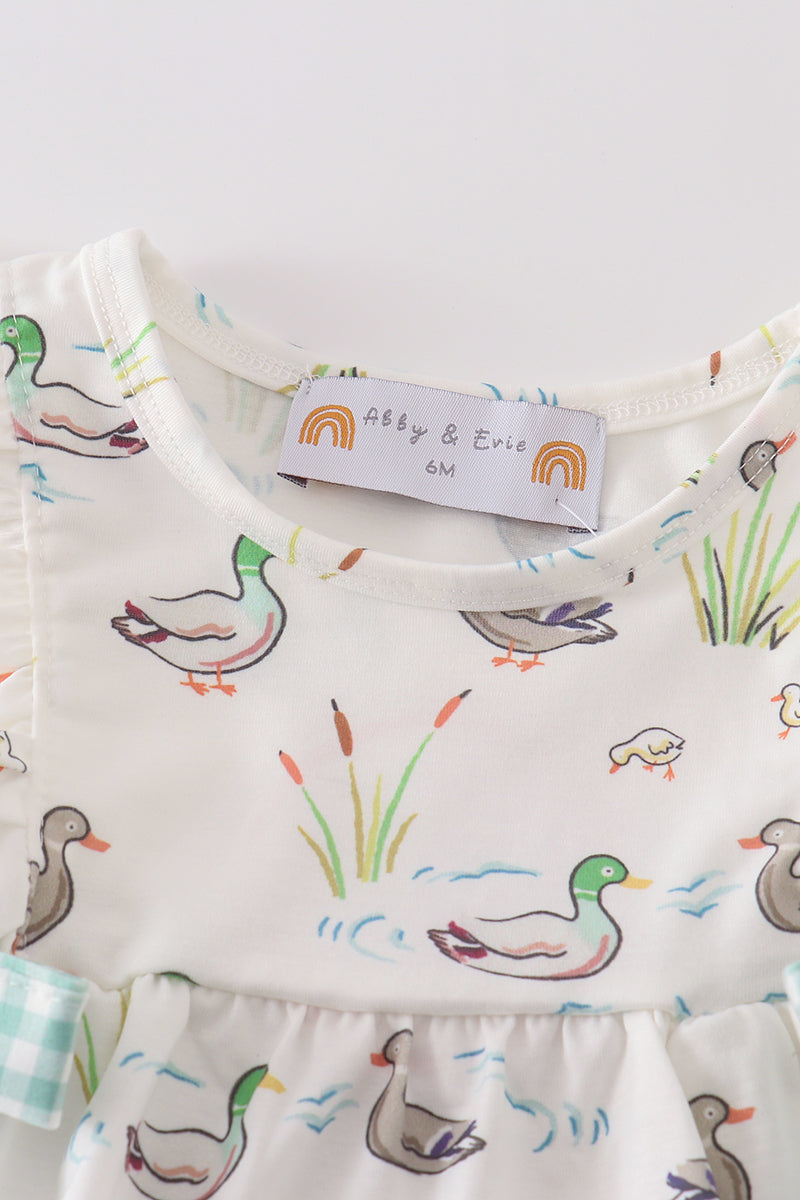 Sage Mallard Floral Bubble