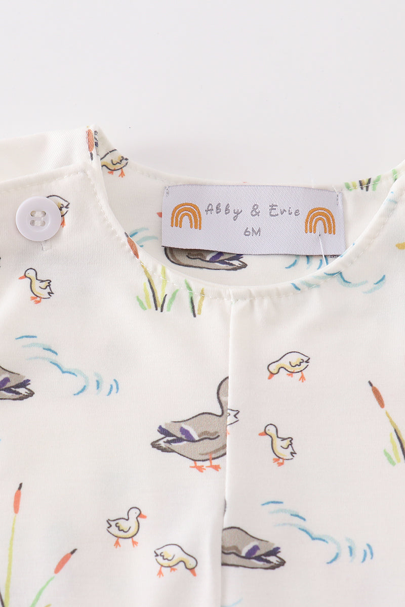Sage Mallard Floral Jon Jon