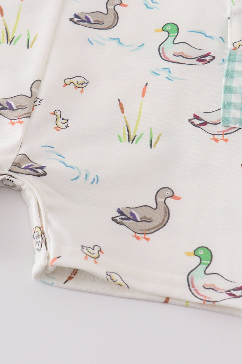 Sage Mallard Floral Jon Jon