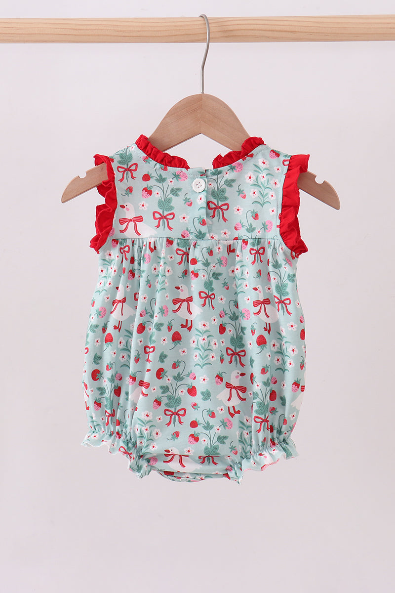 Strawberry Goose Ruffle Bubble