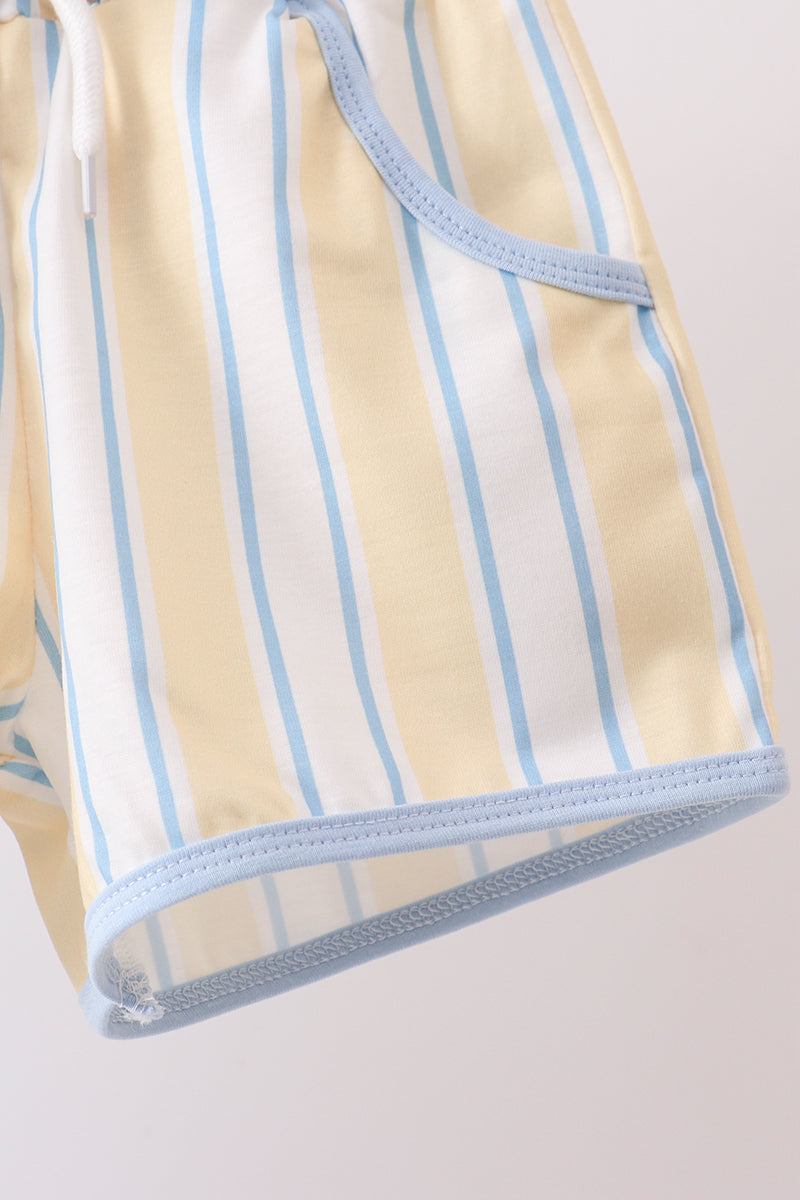 You're my sunshine embroidery Stripe Set