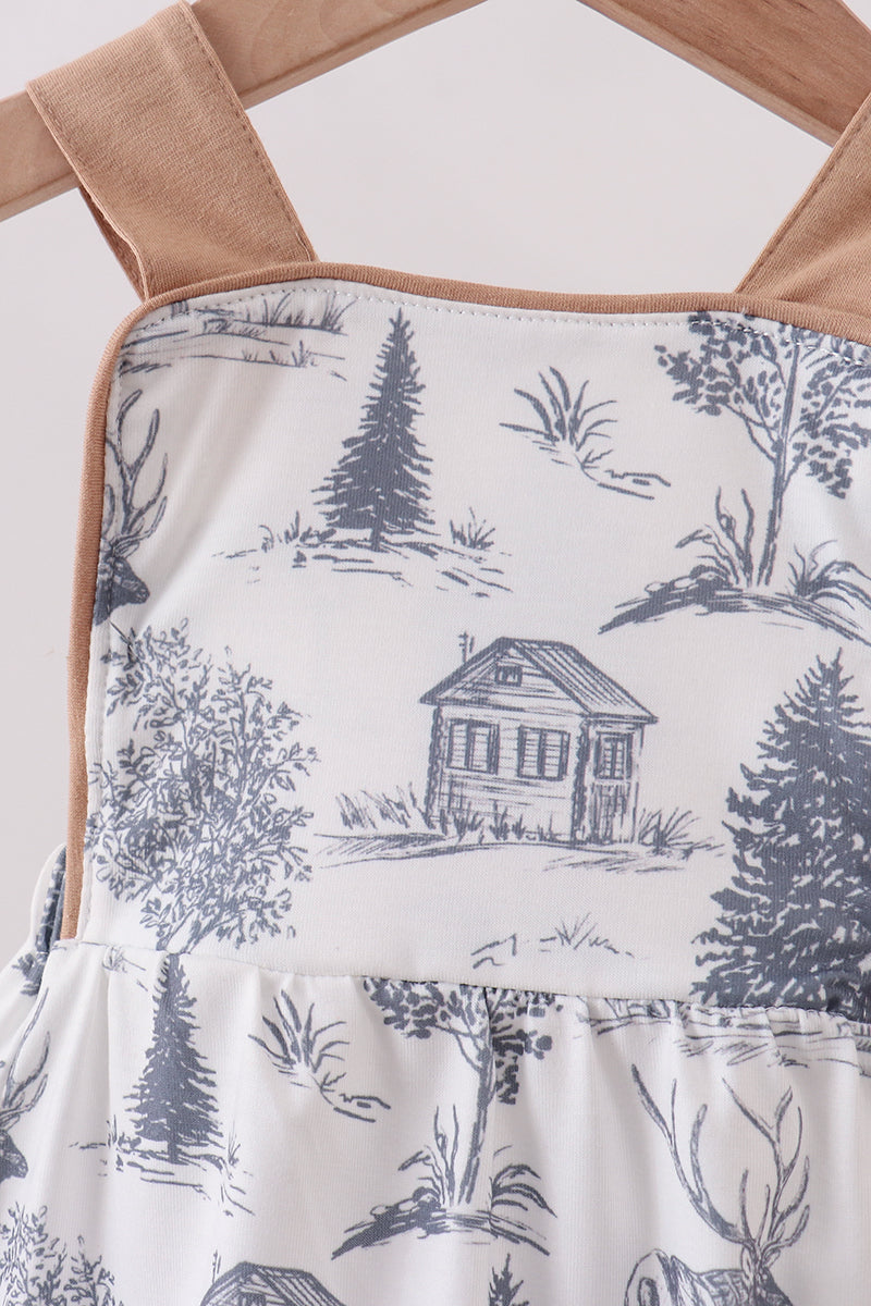 Khaki Deer Forest Bubble