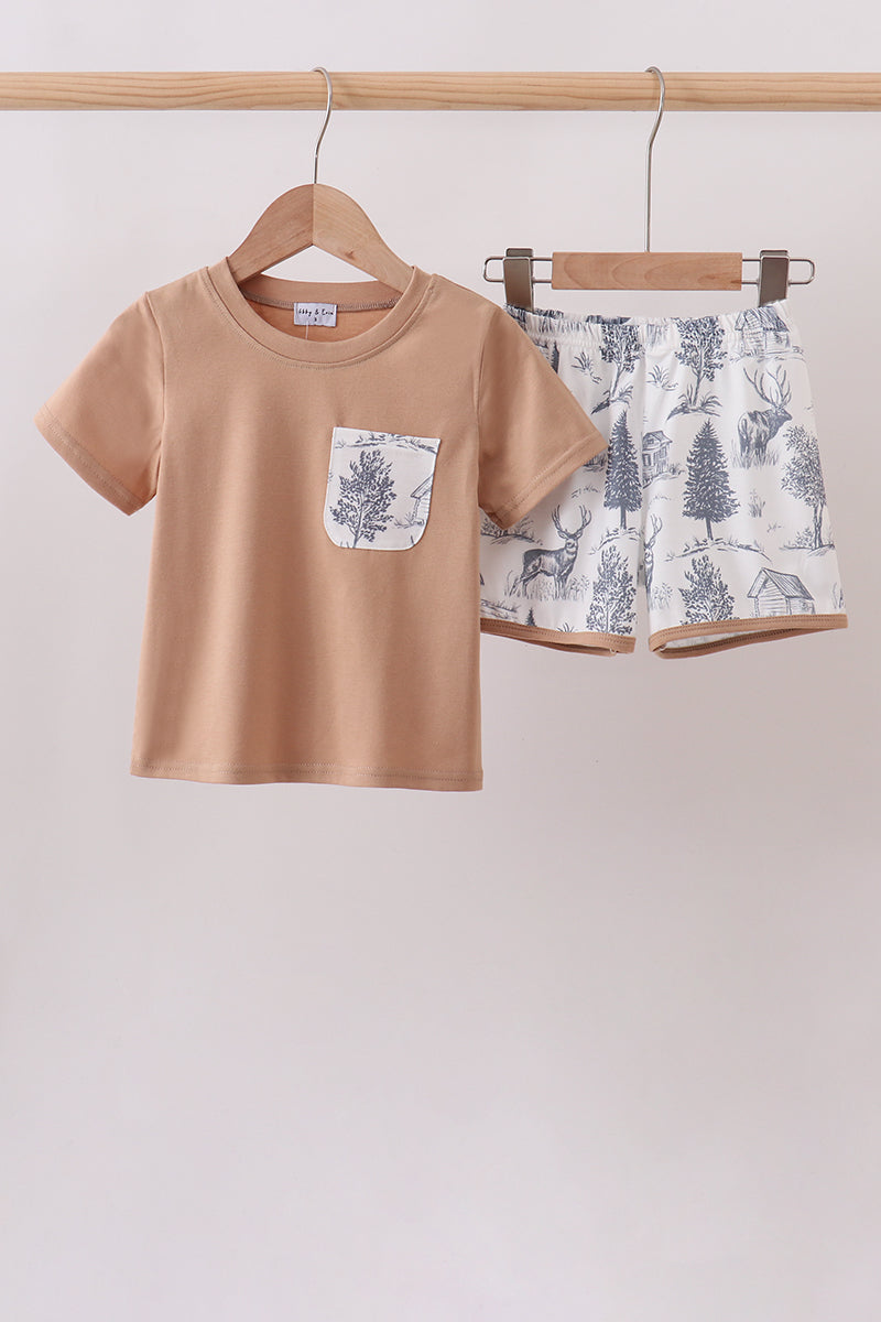 Khaki Deer Forest Set