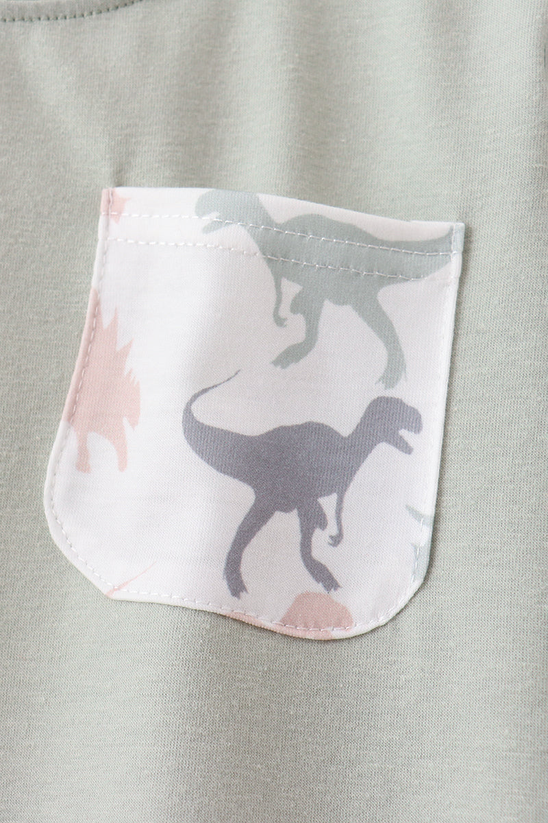 Green Dinosaur Set