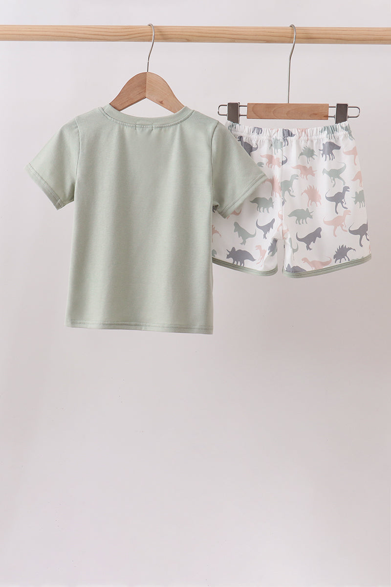 Green Dinosaur Set