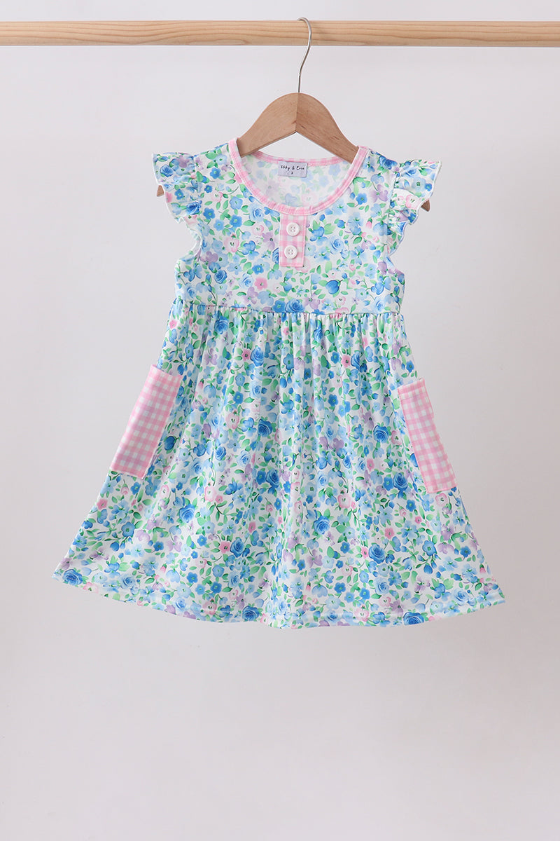 Blue Floral Dress