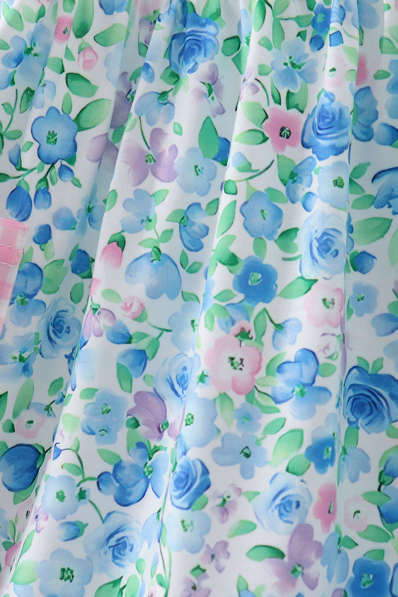Blue Floral Dress