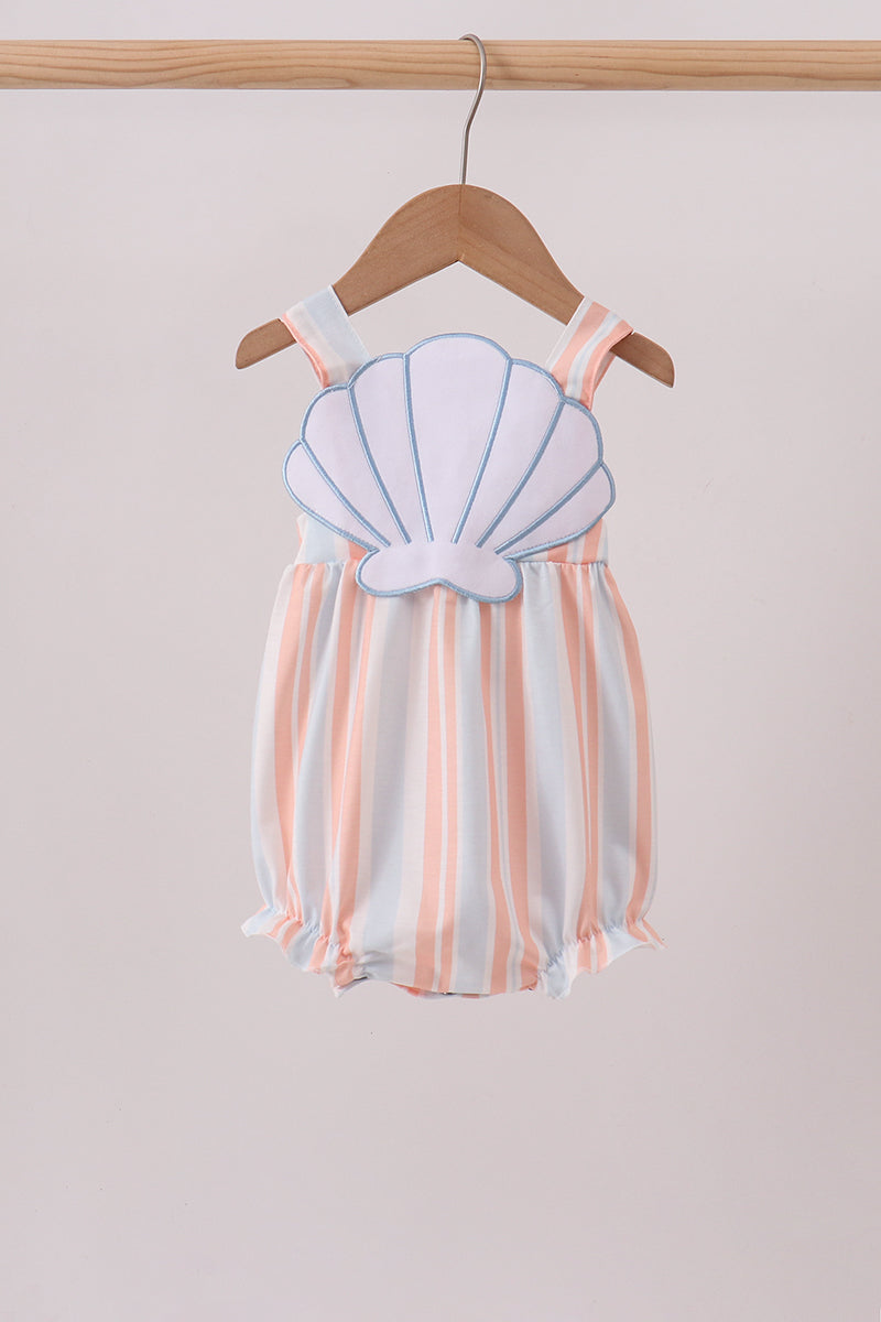 Seashell Stripe Appliqué Bubble