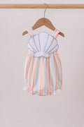 Seashell Stripe Appliqué Bubble