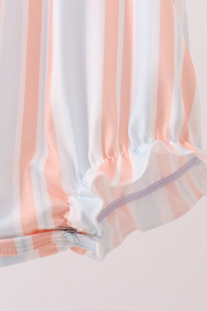 Seashell Stripe Appliqué Bubble