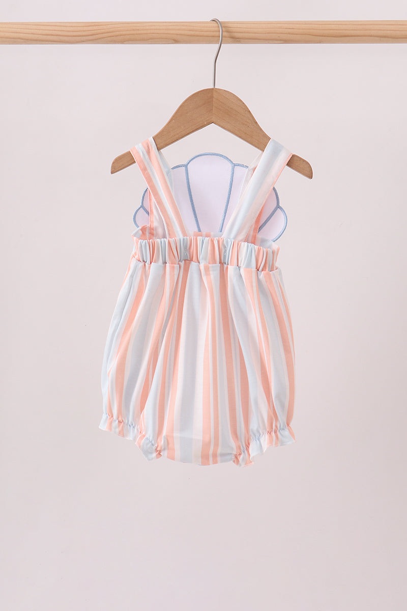 Seashell Stripe Appliqué Bubble