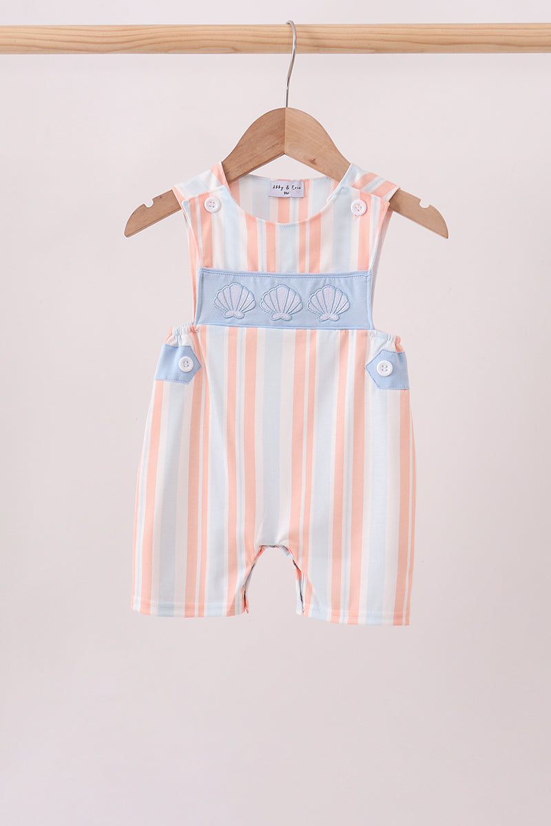 Seashell Stripe Embroidered Jon Jon