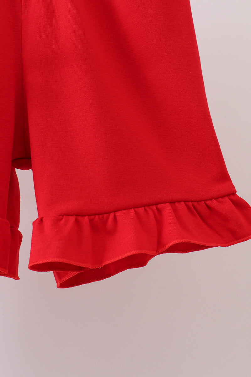 Red Apple Embroidered Set
