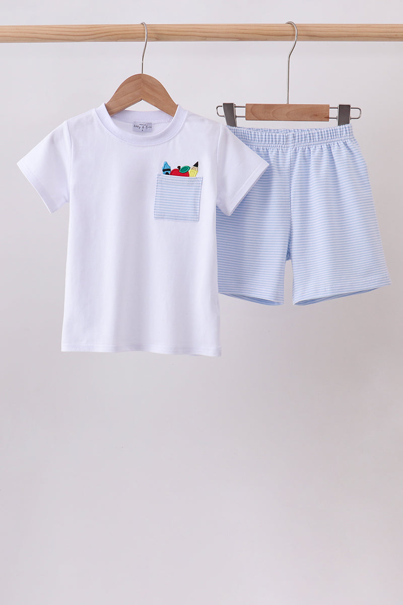 Blue School Pocket Set