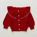 Knitted Flap Collar Cardigan