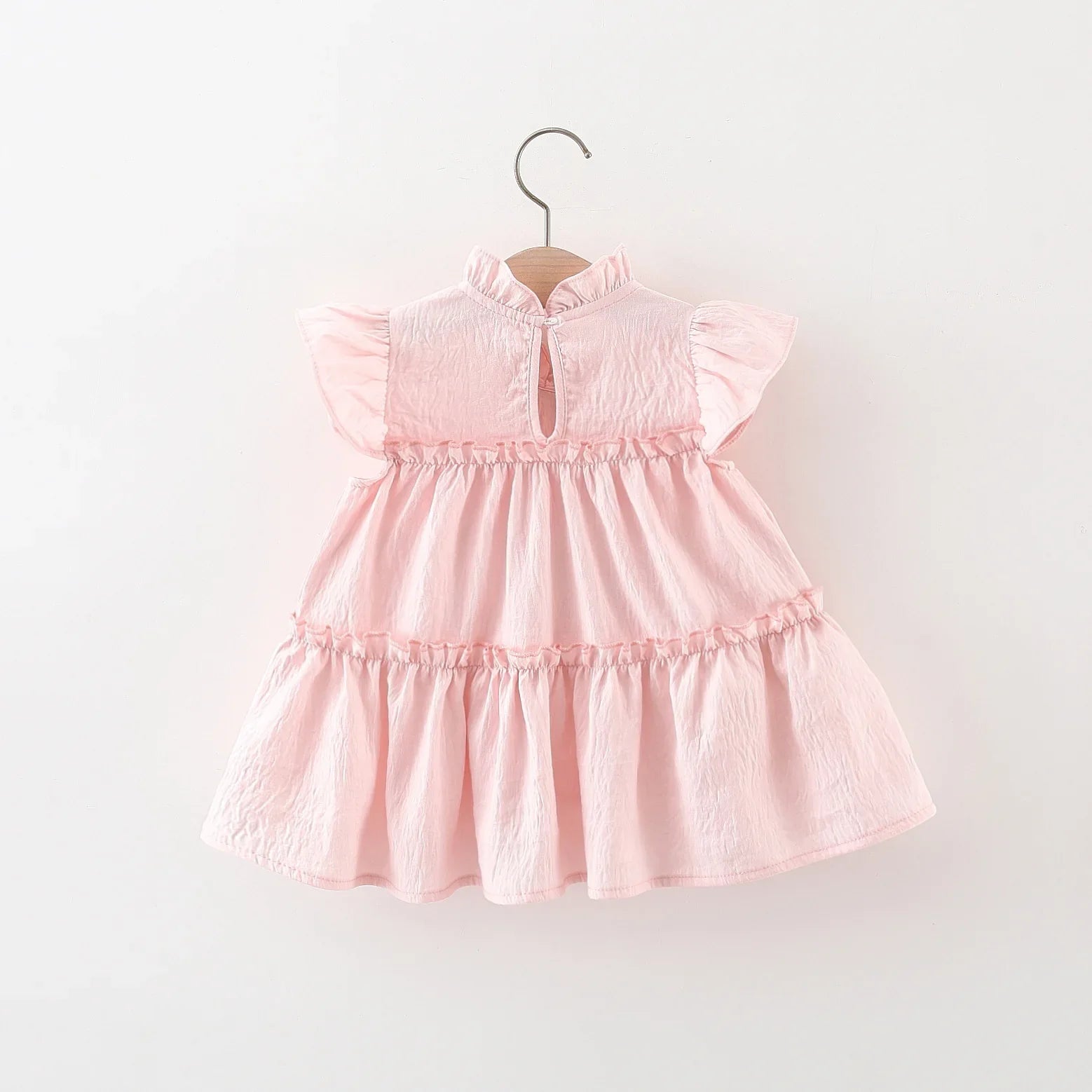 Pink Tulip Fly Sleeve Dress