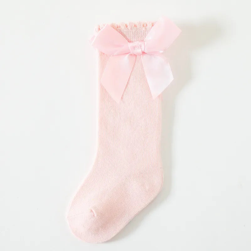 Knee High Bow Detail Socks