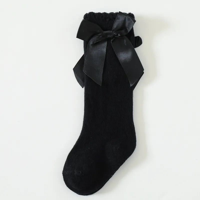 Knee High Bow Detail Socks