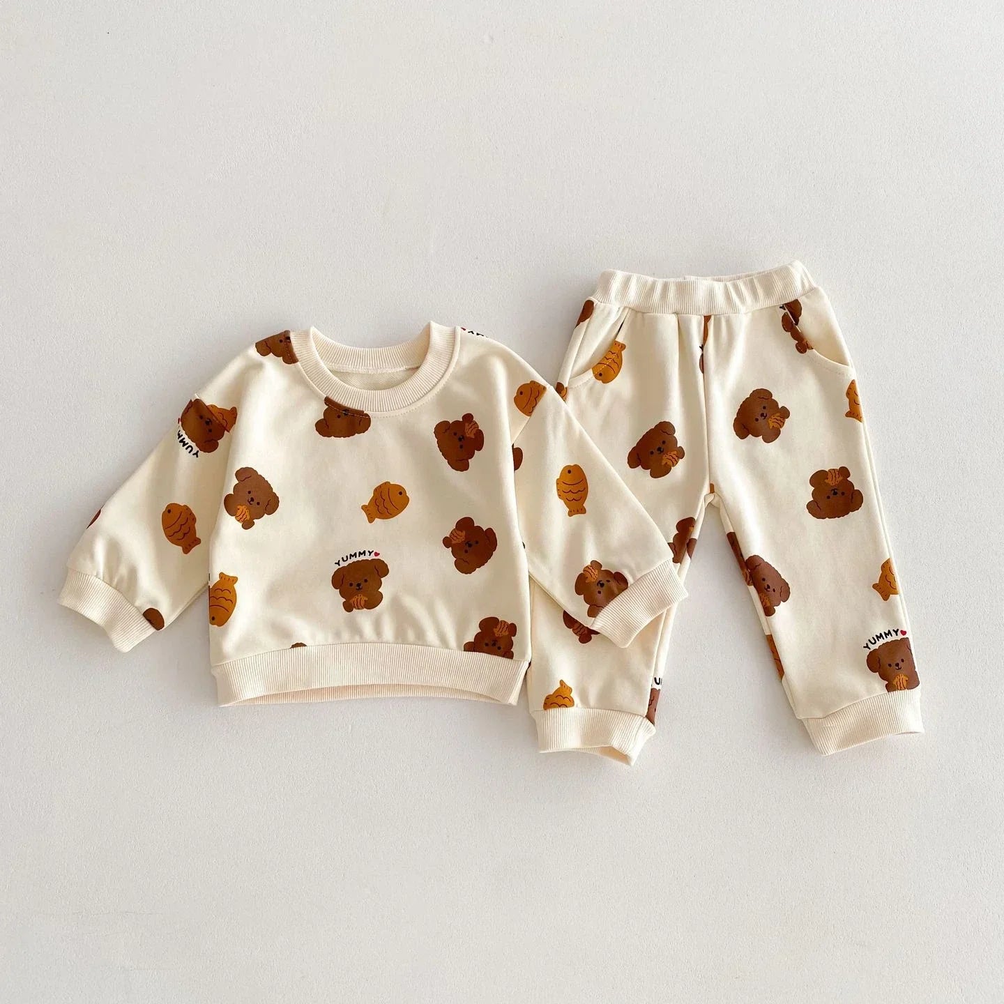 Teddy Bear Croissant Jogger Set
