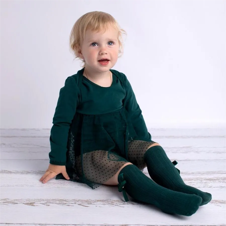 Knee High Bow Detail Socks