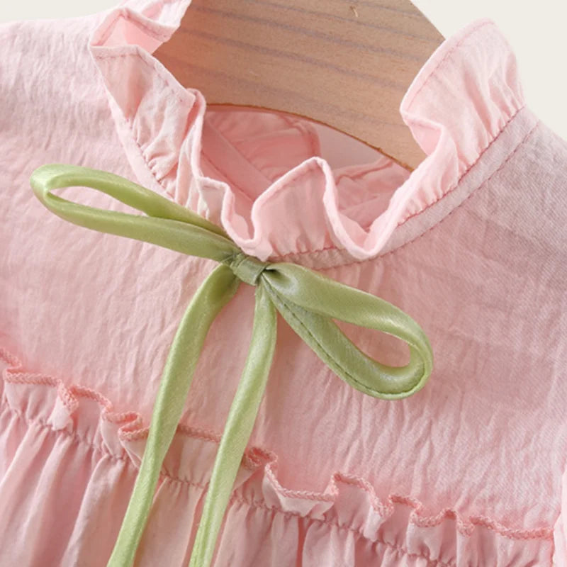 Pink Tulip Fly Sleeve Dress