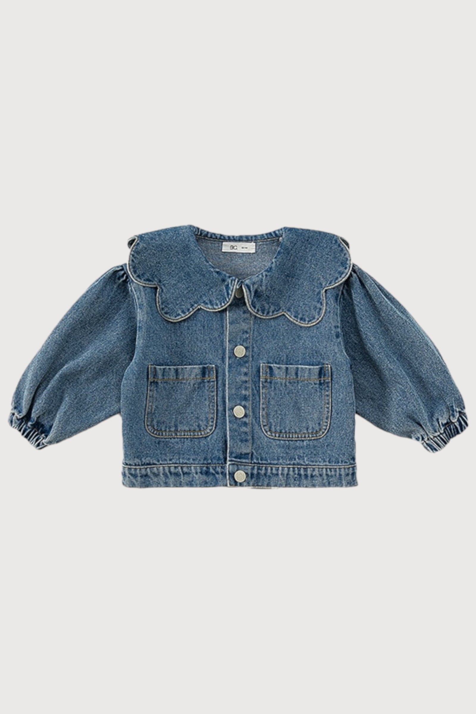 Turn-down Collar Denim Top