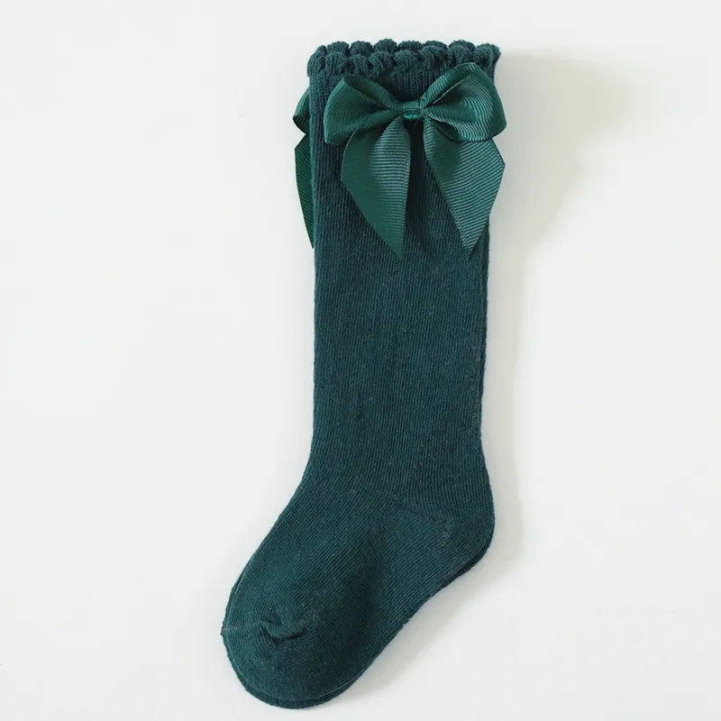 Knee High Bow Detail Socks