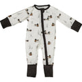 Ducks Ribbed Bamboo Zipper