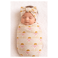 Vintage Sunshine Bamboo Baby Stretch Swaddle Blanket
